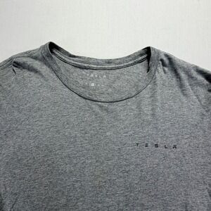 Tesla Long Sleeve T Shirt Gray‎ Mens Medium